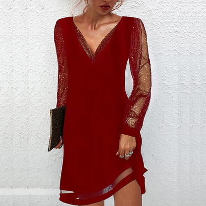 AvaBella™ – Rochie Elegantă cu Decolteu în V