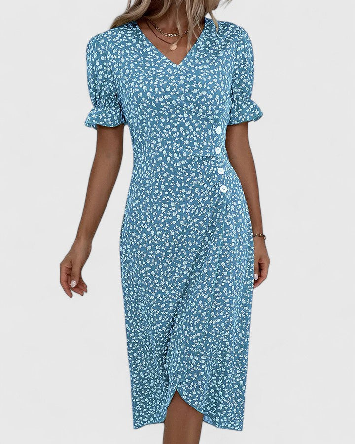 SOPHIA – ROCHIE MIDI WRAP BLOOM