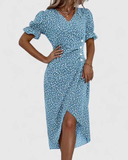 SOPHIA – ROCHIE MIDI WRAP BLOOM