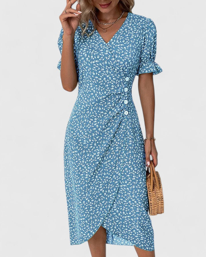SOPHIA – ROCHIE MIDI WRAP BLOOM