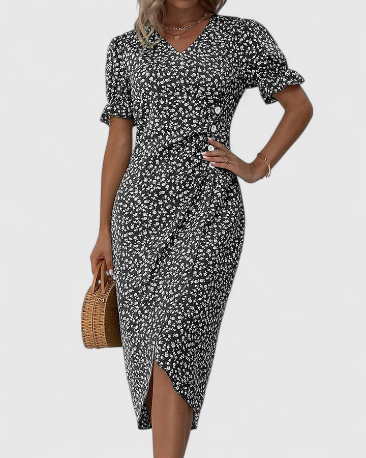 SOPHIA – ROCHIE MIDI WRAP BLOOM