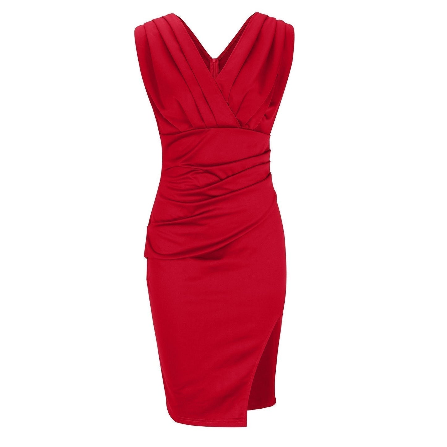 Sophia | Rochie Elegantă cu Decolteu în V și Fendă