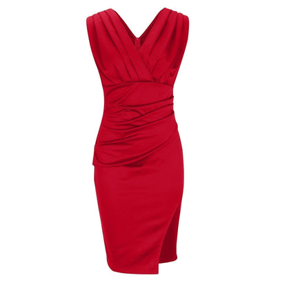 Sophia | Rochie Elegantă cu Decolteu în V și Fendă