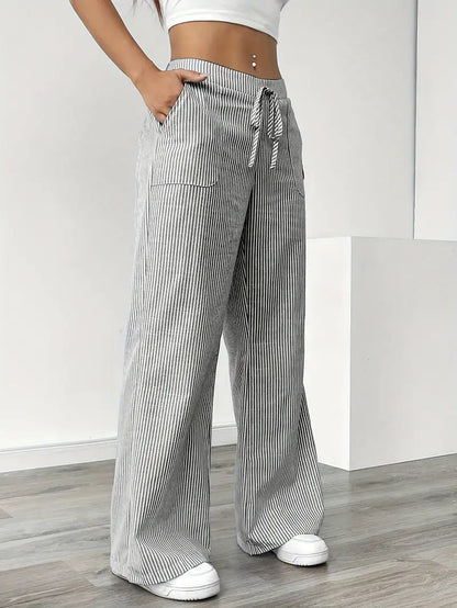 Alina | Pantaloni Casual Eleganți cu Șnur