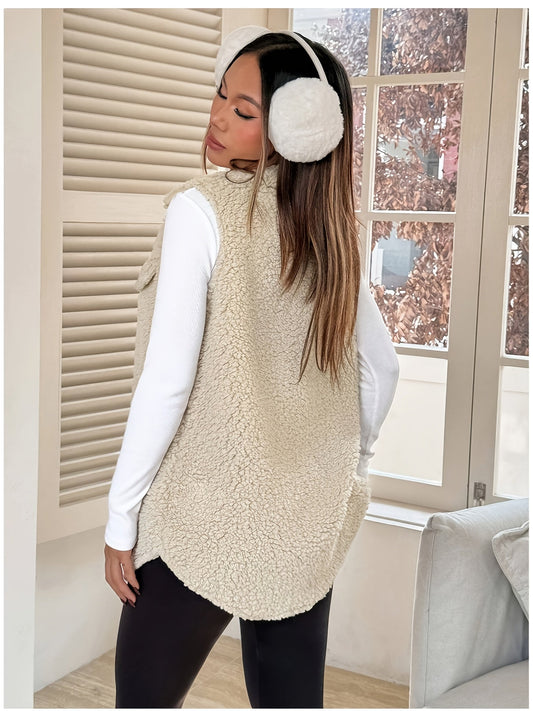 AURA | Vestă Elegantă din Lână Fără Mâneci