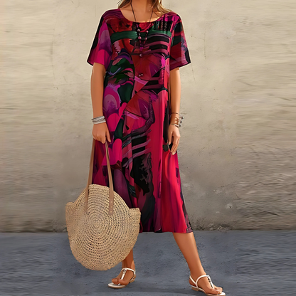 Orla – Rochie Florală Confortabilă