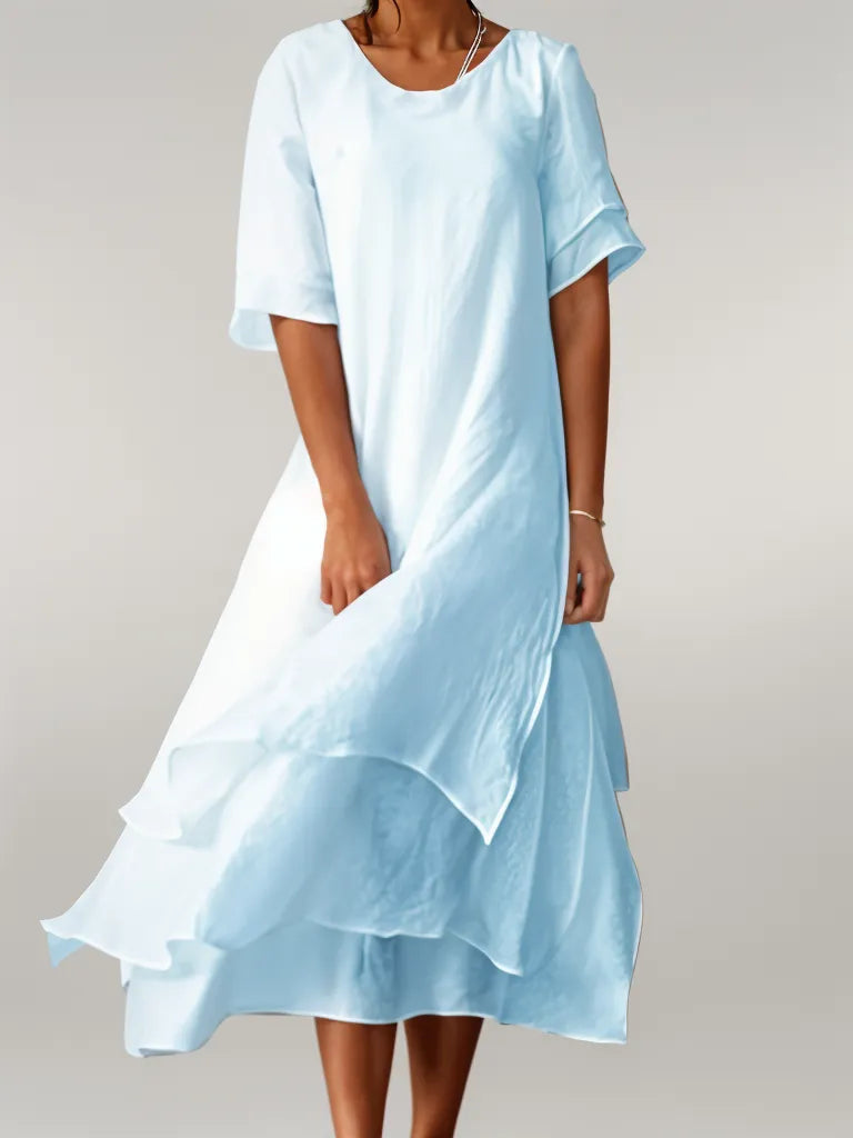 Celeste | Rochie Lungă Elegantă