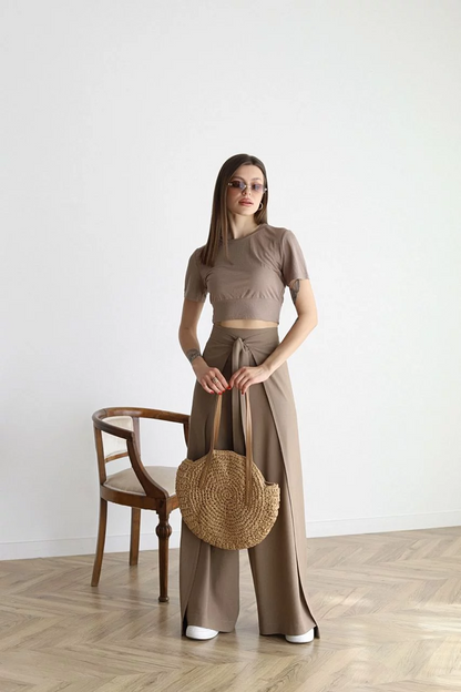 Maelis - Pantaloni Largi din In