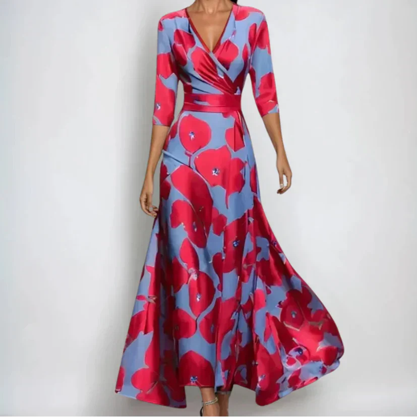 ISABELLA – ROCHIE WRAP CU FLORI ÎNCANTATE
