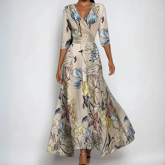 ISABELLA – ROCHIE WRAP CU FLORI ÎNCANTATE