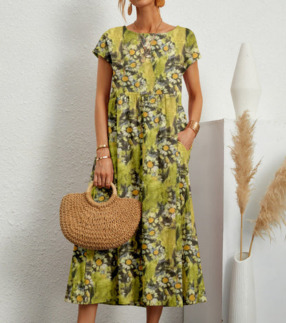 Indigo | Rochie Florală Elegantă