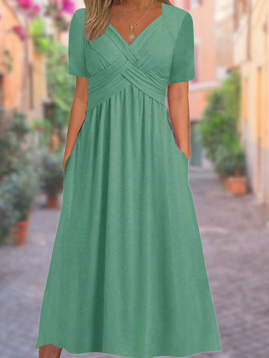 Aria™ - Rochie V-Neck Confortabilă