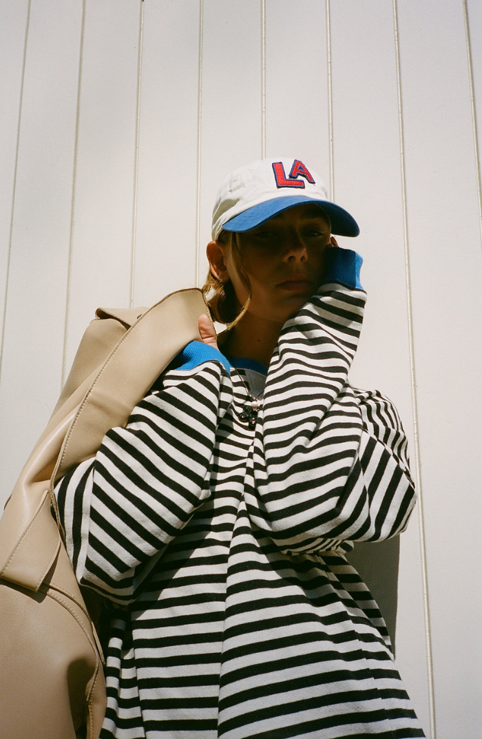 Manie - Pulover oversized cu dungi