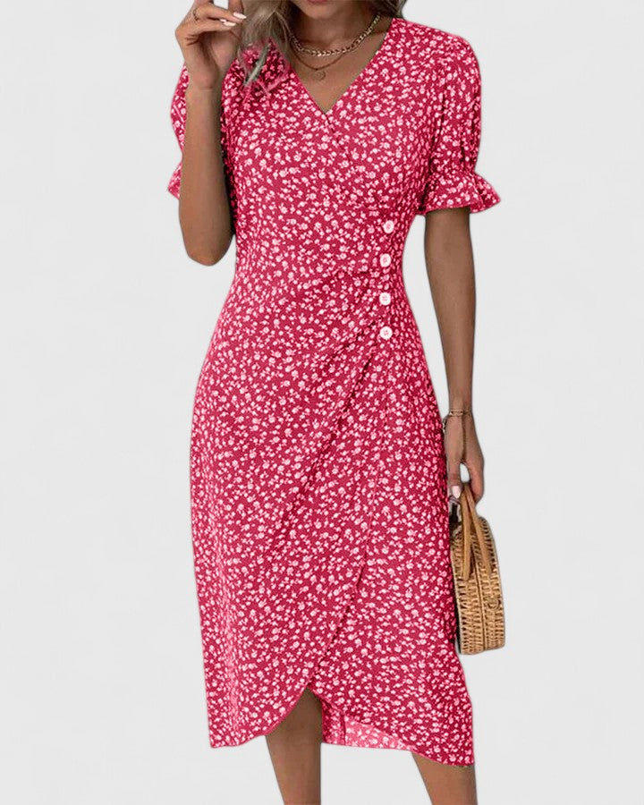 SOPHIA – ROCHIE MIDI WRAP BLOOM