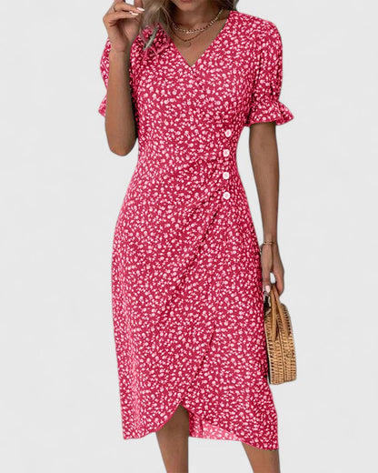 SOPHIA – ROCHIE MIDI WRAP BLOOM