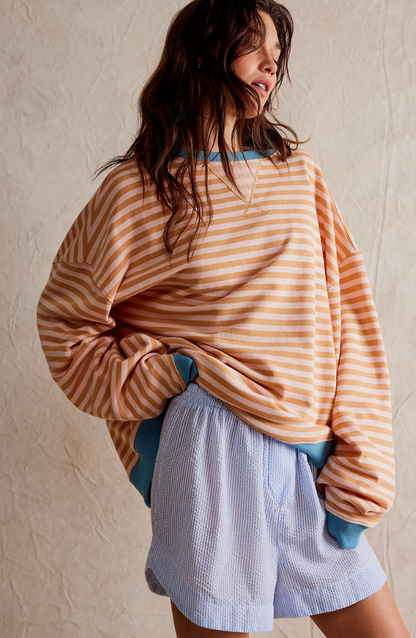 LINDA - PULOVER STRIAT OVERSIZED