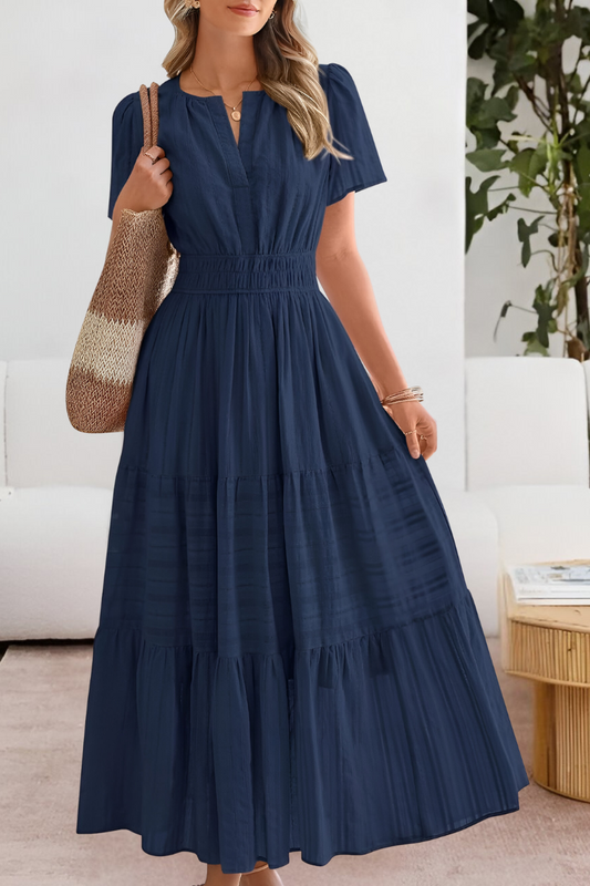 FREYA – ROCHIE MAXI CU VOLANE ȘI FARMEC ÎN SOARE