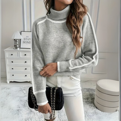AURORA | Pulover elegant cu guler