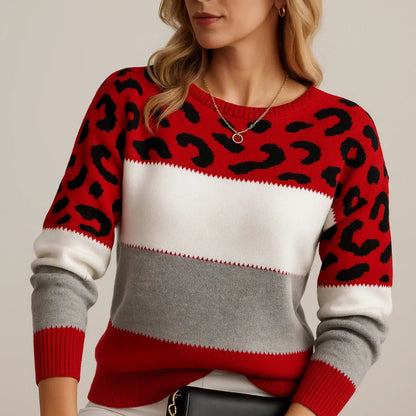 PASCA | Pulover Casual cu Imprimeu de Leopard