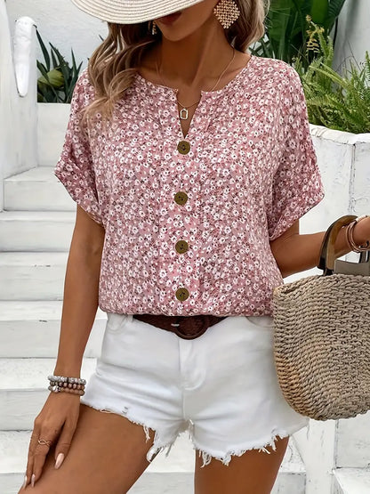 IZABELLA | Bluză Elegantă cu Model Floral