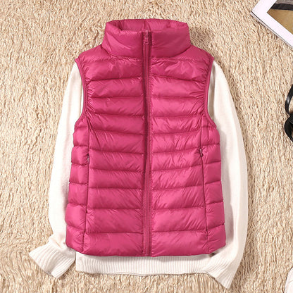 Charlotte – Vestă Waterproof Nouă cu Pene de Rață Albă