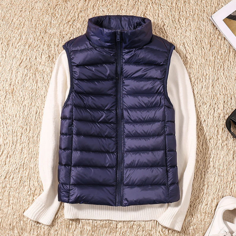 Charlotte – Vestă Waterproof Nouă cu Pene de Rață Albă