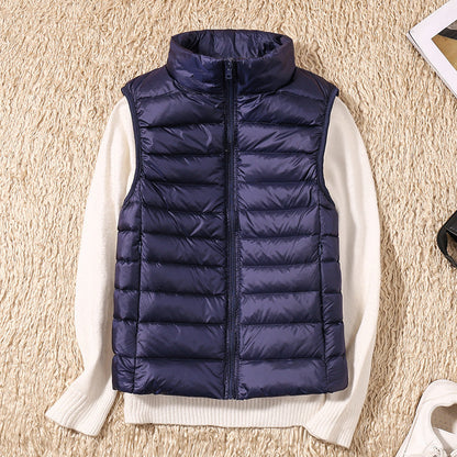 Charlotte – Vestă Waterproof Nouă cu Pene de Rață Albă