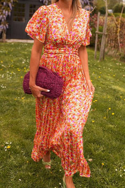 Rochie Maxi Elegantă Alora cu Decolteu în V