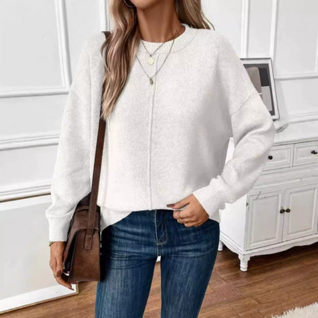 CHRISTY | Pulover Casual din Tricot Moale