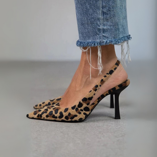 Seda – Pantofi stiletto leopard kaki