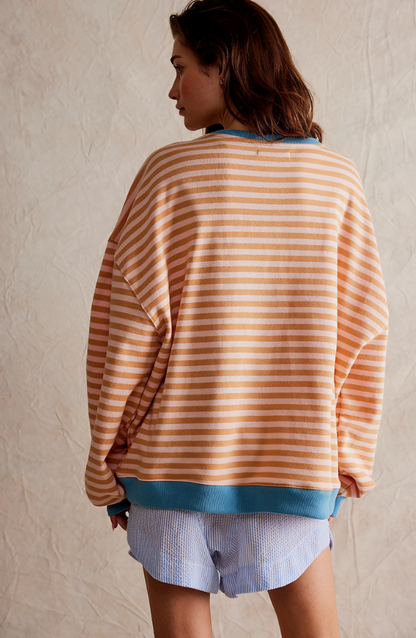 LINDA - PULOVER STRIAT OVERSIZED