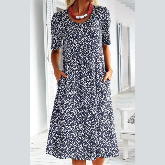 WINNY - ROCHIE MIDI CHIC CU STIL FLORAL
