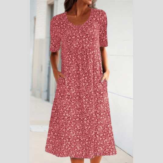 WINNY - ROCHIE MIDI CHIC CU STIL FLORAL