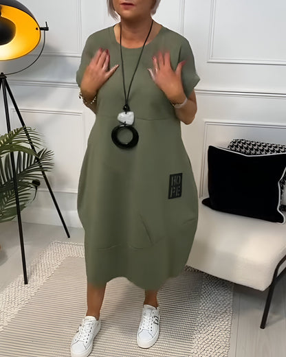 Bessie – Rochie Midi Confortabilă