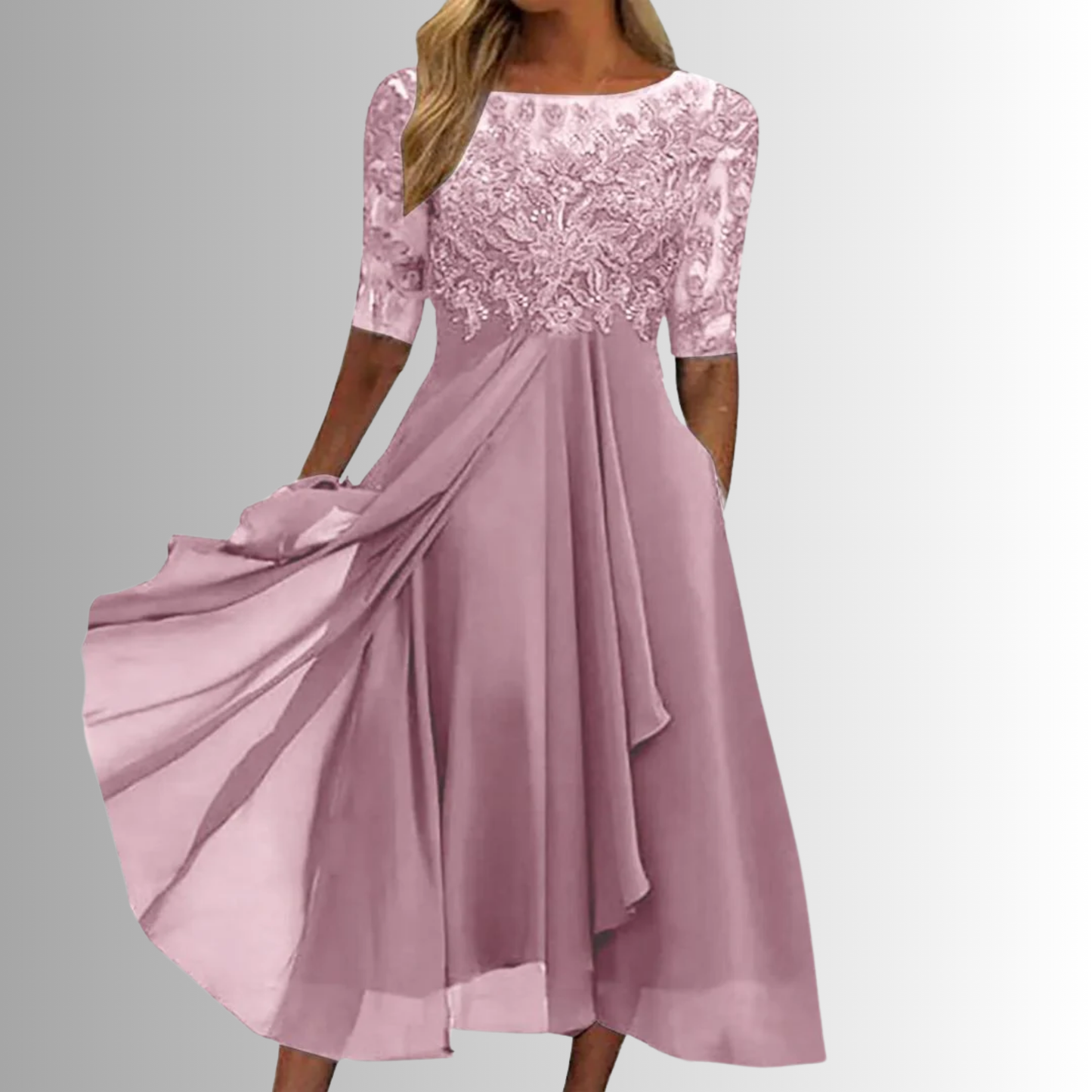 Revel | Rochie Eleganță Dantelă Fără Timp