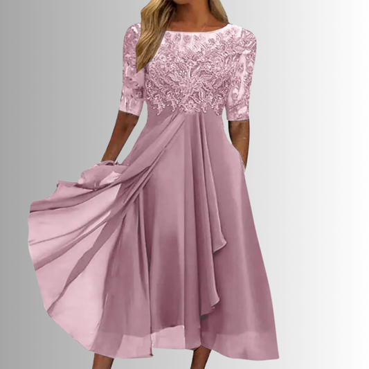 Revel | Rochie Eleganță Dantelă Fără Timp