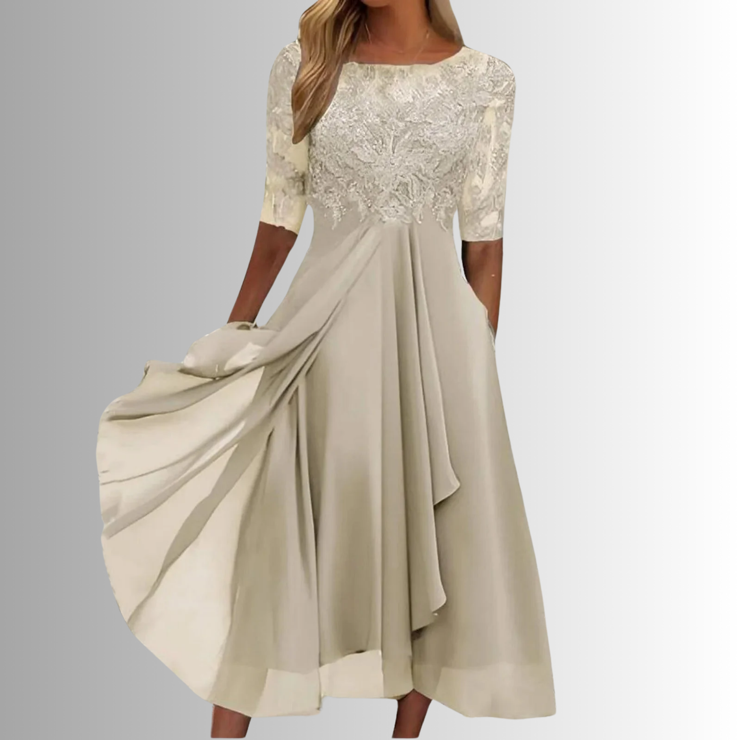 Revel | Rochie Eleganță Dantelă Fără Timp