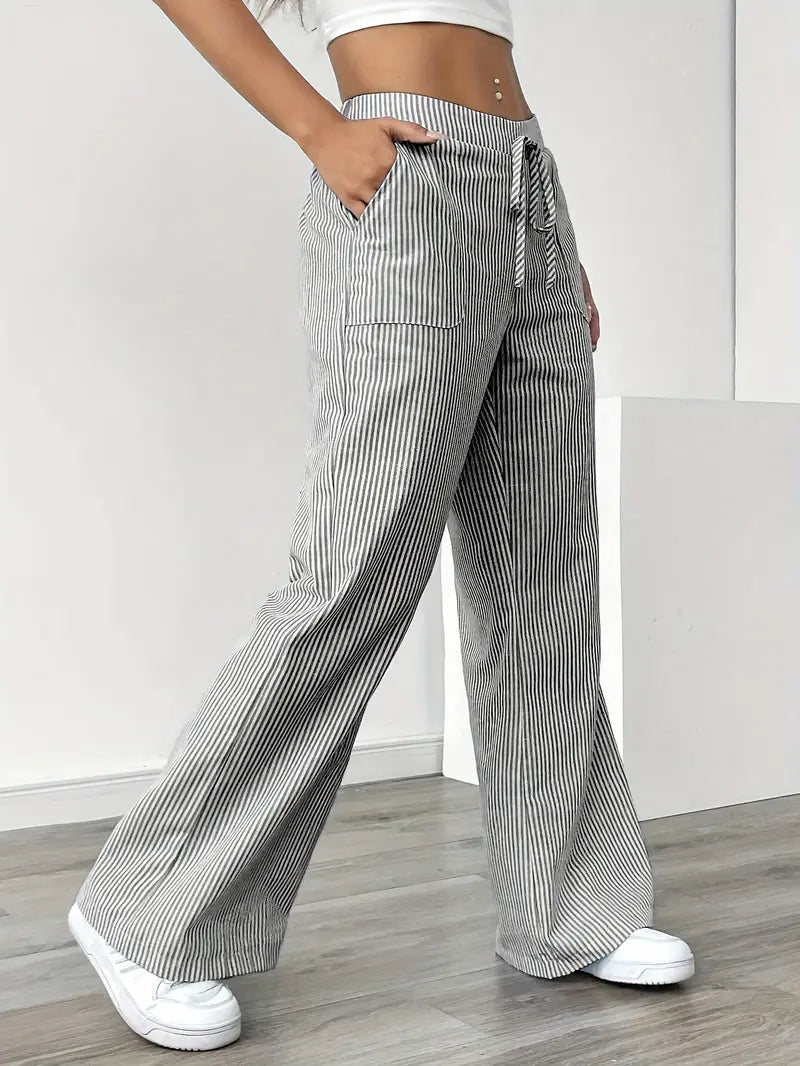 Alina | Pantaloni Casual Eleganți cu Șnur