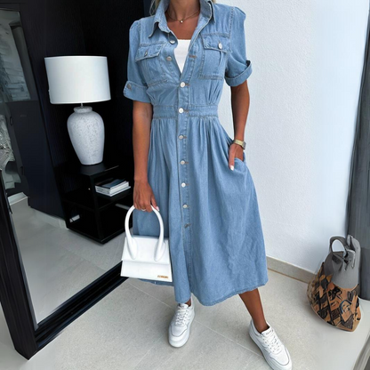 TAYLOR – ROCHIE DIN DENIM CU BUTONI