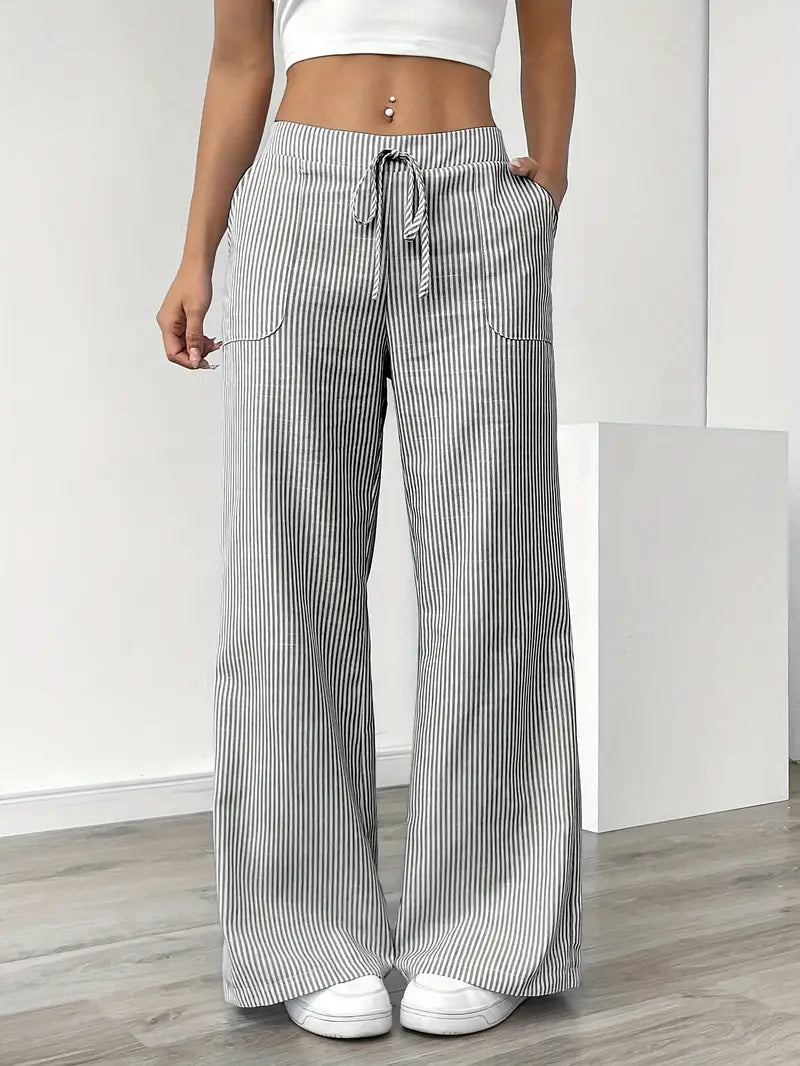 Alina | Pantaloni Casual Eleganți cu Șnur