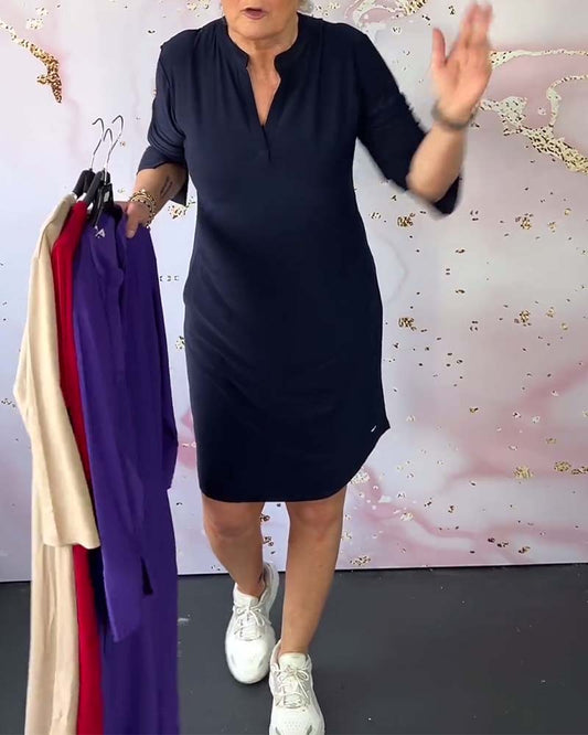 Lottie – Rochie Midi cu Decolteu în V