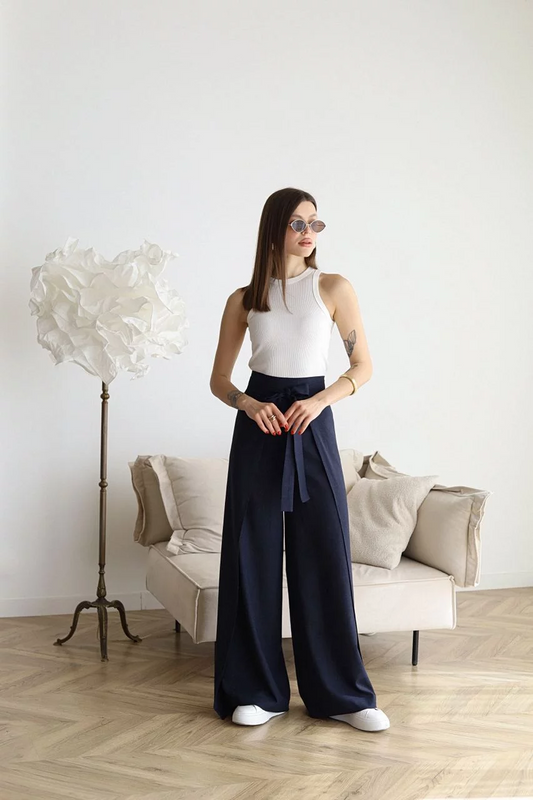 ARIANE – PANTALONI DIN IN CU PICIOR LAT PENTRU FEMEI