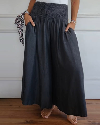 EMILIA – PANTALONI LARGI CONFORTABILI