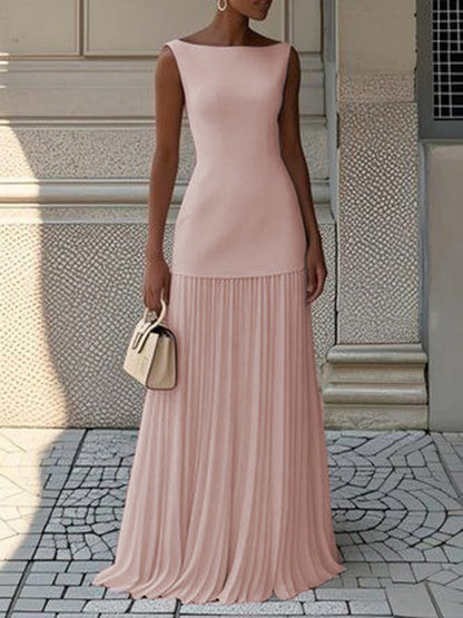 JULIET – ROCHIE MAXI FĂRĂ MÂNECI CU ELEGANȚĂ TIMPLESĂ