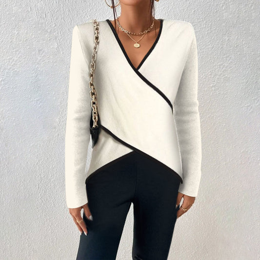 Dion™ Pulover Elegant cu Decolteu în V
