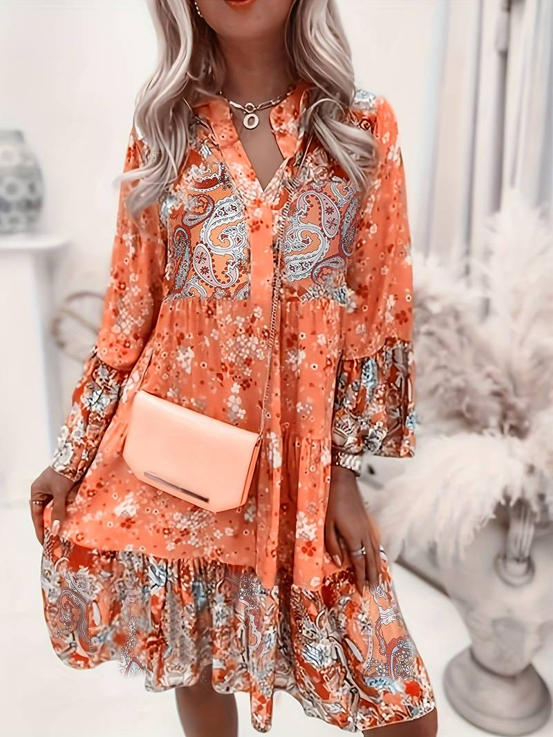 Danika | Rochie Boho Imprimată
