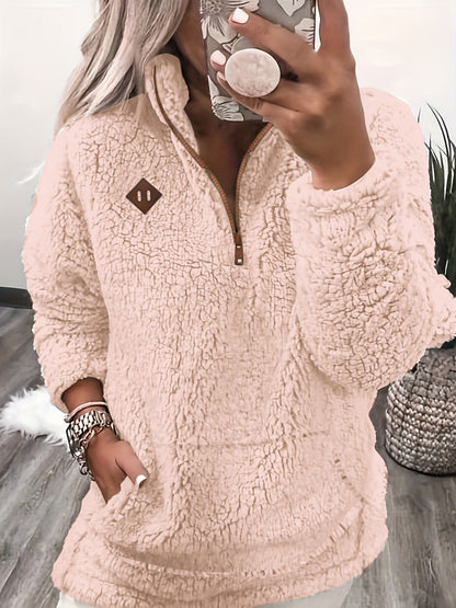 NOREEN | Pulover Teddy cu Fermuar