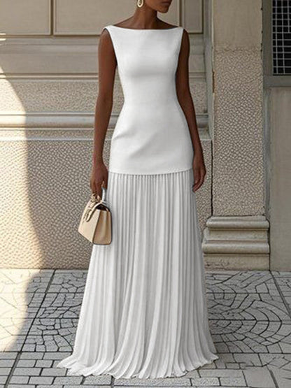 JULIET – ROCHIE MAXI FĂRĂ MÂNECI CU ELEGANȚĂ TIMPLESĂ