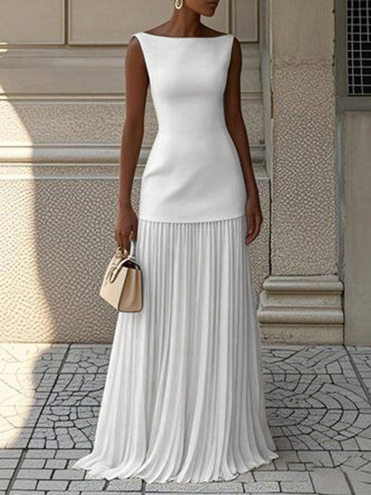 JULIET – ROCHIE MAXI FĂRĂ MÂNECI CU ELEGANȚĂ TIMPLESĂ