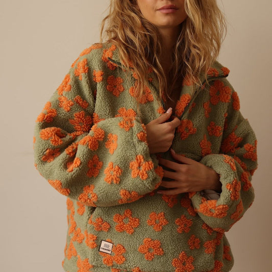 Marisella – Pulover Călduros Cu Model Floral Boho